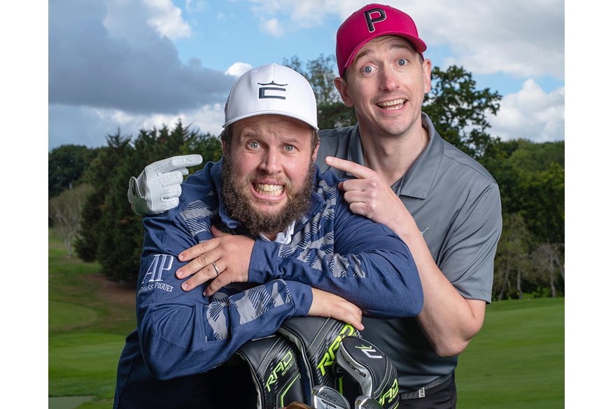 Andrew 'Beef' Johnston and John Robins host Beef's Golf Club.