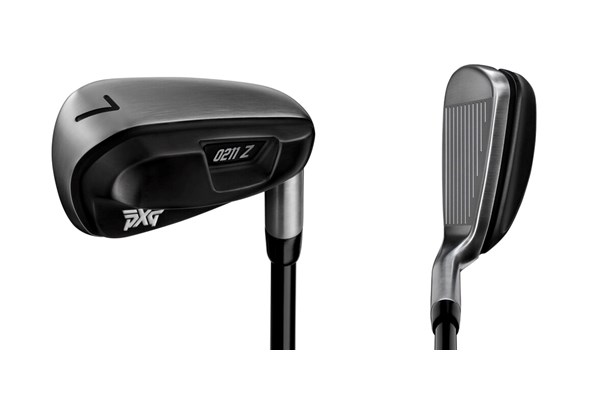 The PXG 0211 Z iron back and at address