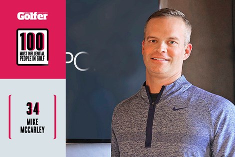 Mike McCarley is launching TGL with Tiger Woods and Rory McIlroy.