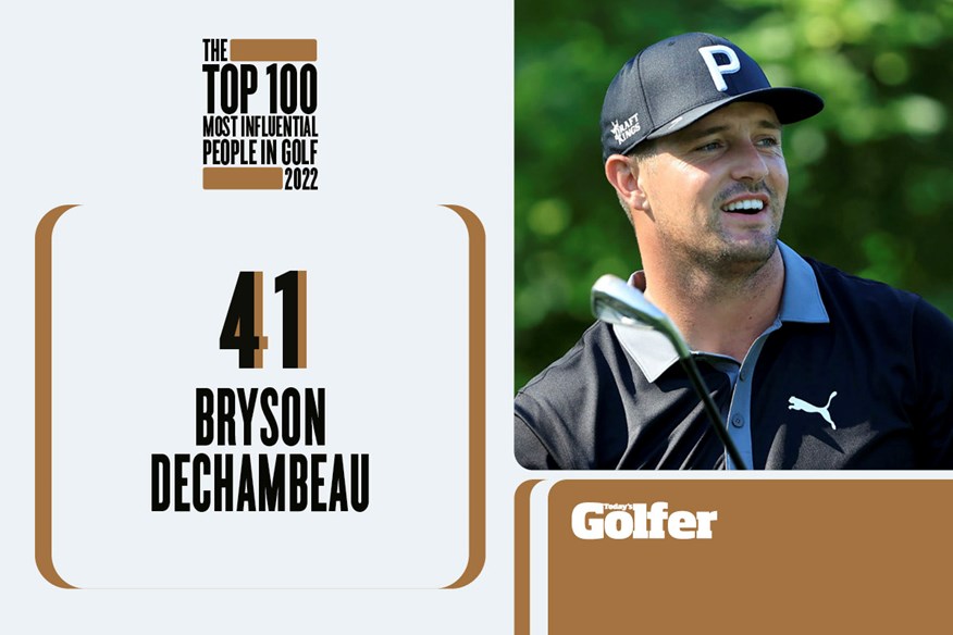 Bryson DeChambeau is undoubtedly one of the most influential people in golf.