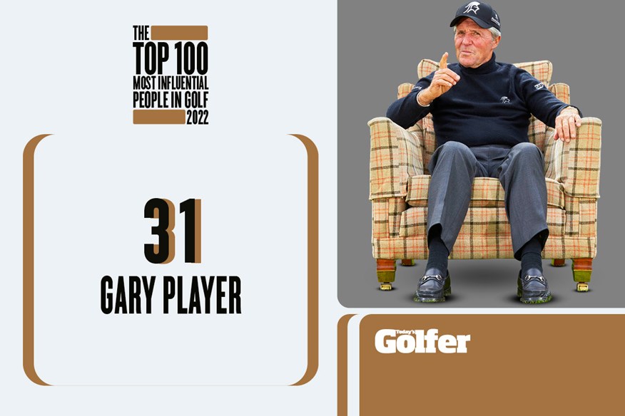 The legendary Gary Player remains one of the most influential people in golf.