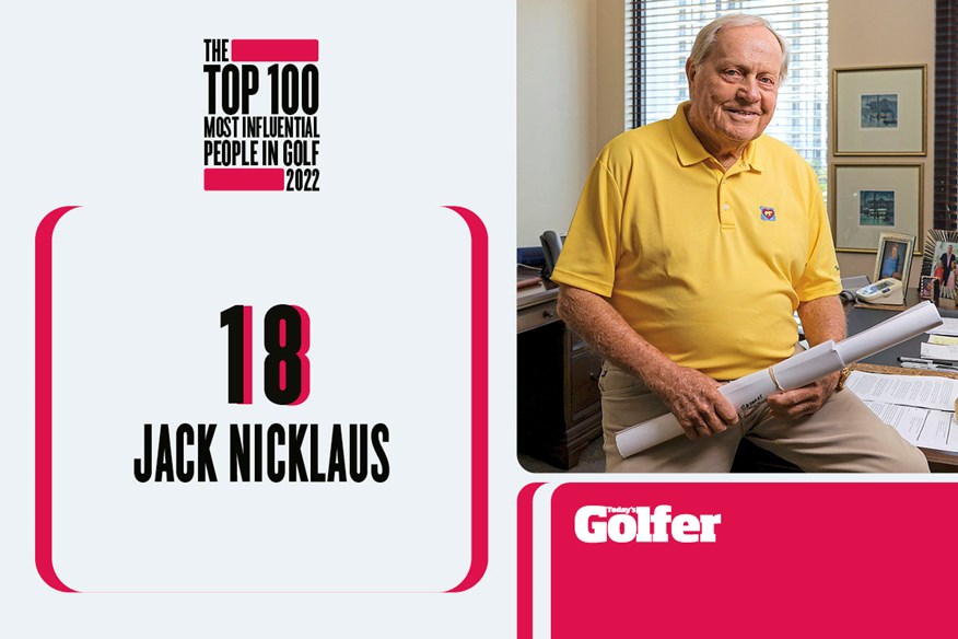 Unsurprisingly, Jack Nicklaus is one of the most influential people in golf.