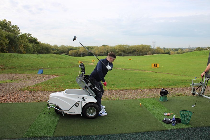 A Paragolfer in action.