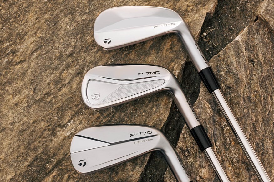 The new P7MB, P7MC, and P770 irons join the P790 in TaylorMade's P-Series for 2023.