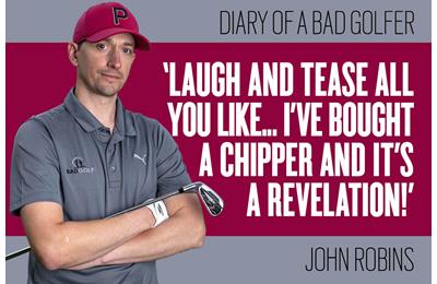 John Robins discusses his decision to add a chipper to his golf bag.