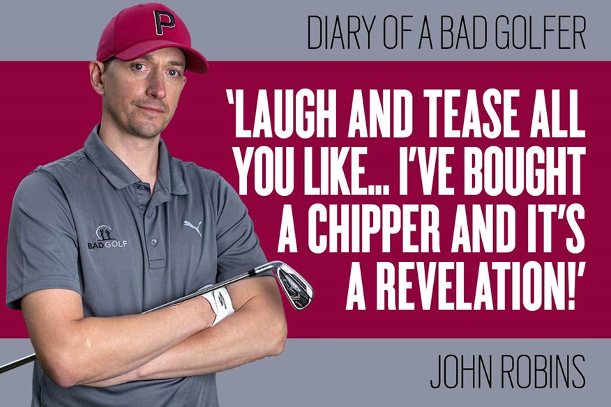 John Robins discusses his decision to add a chipper to his golf bag.