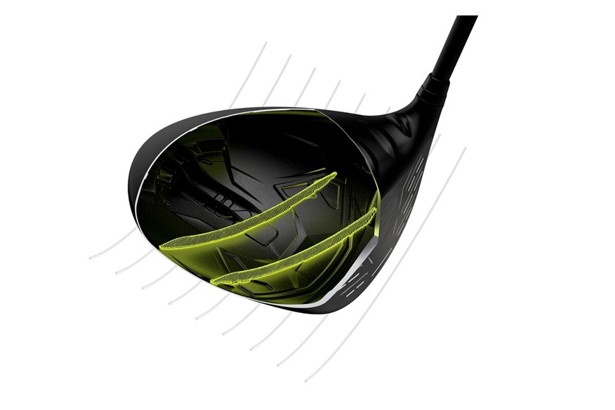 A graphic showing the sound tuning ribs inside Ping's new G430 drivers