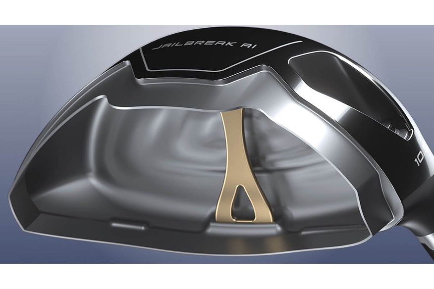 The Jailbreak 'wishbone' inside the new Callaway Paradym drivers.