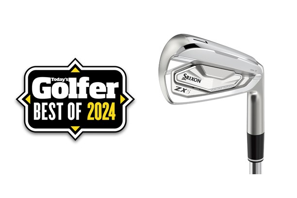 The Srixon ZX5 MK II Iron with a Best of 2024 Today's Golfer badge 