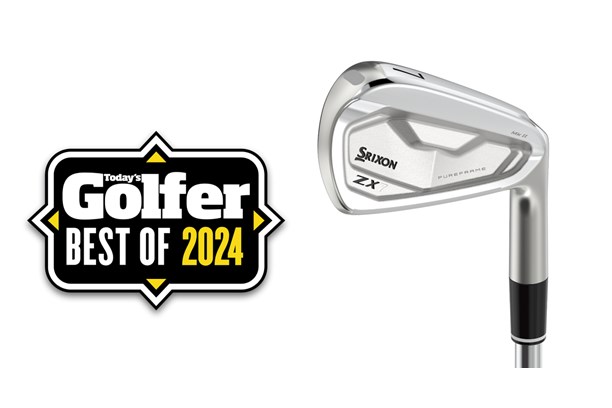 The Srixon ZX7 MKII iron with a Best of 2024 Today's Golfer Badge