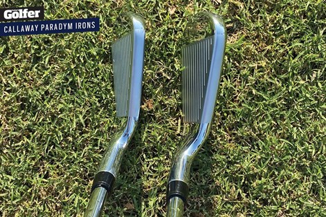 The Callaway Paradym irons.