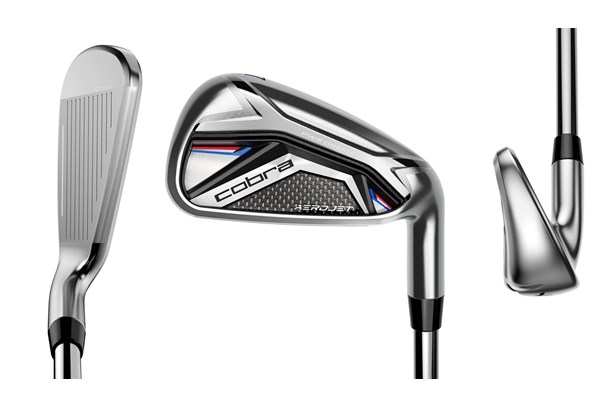 The Cobra AeroJet Iron back, toe and at address