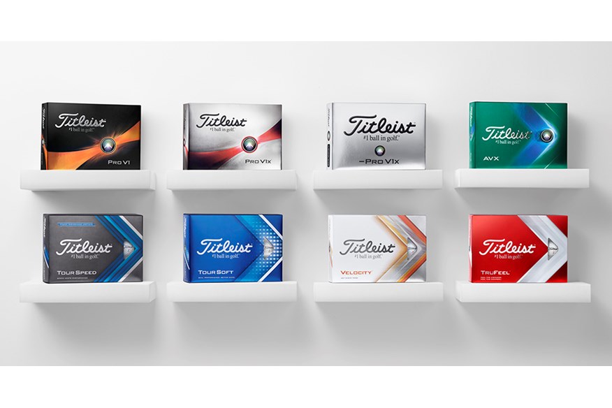 Titleist's 2023 golf balls family.