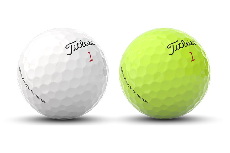 The Pro V1x is available in white and yellow.