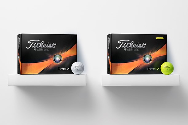 Titleist Pro V1 is available in white and yellow.