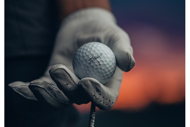 The 2023 Titleist Pro V1x golf ball.