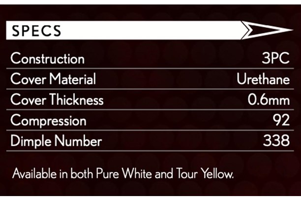 Srixon Z-Star specifications.