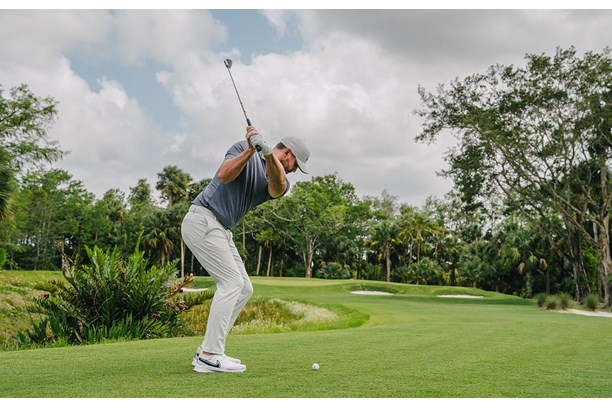 Brooke Koepka using the Srixon Z-Star Diamond.