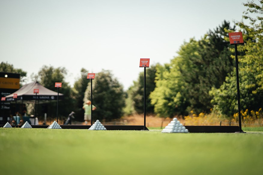 Use The Grove's Trackman-equipped driving range