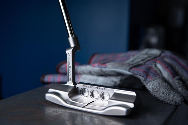 Scotty Cameron Super Select putter iconic milled back holes.