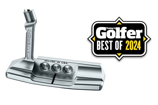 The Titleist Scotty Cameron Super Select Newport 2 putter with a Today's Golfer best of 2024 badge