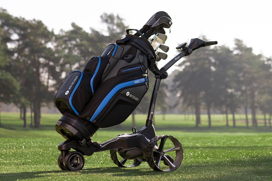 Motocaddy M7 GPS trolley.