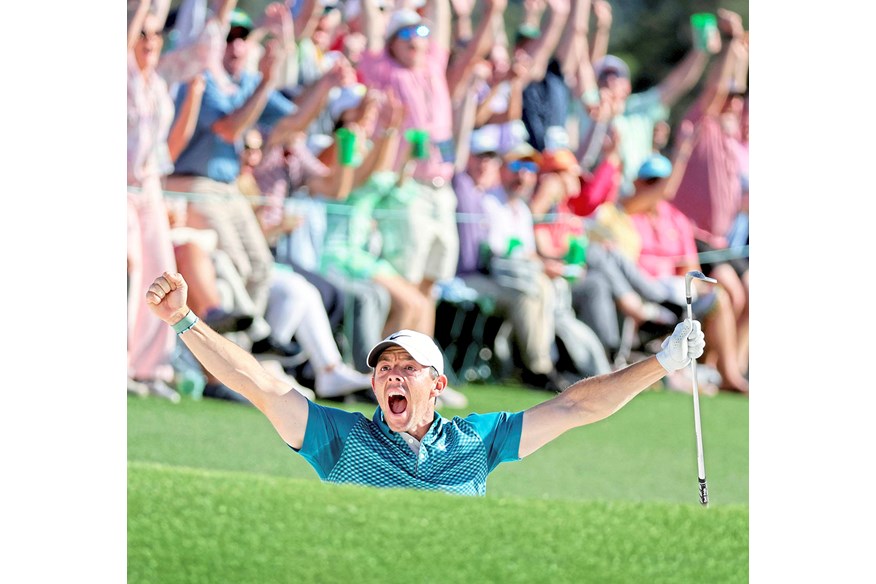 Rory McIlroy holed an incredible bunker shot on the final hole of the 2022 Masters at Augusta