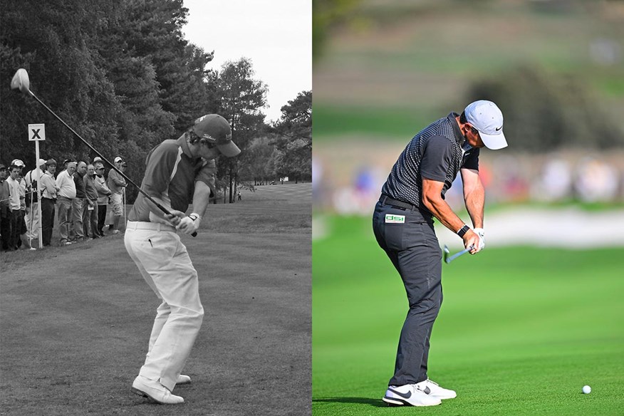 Rory McIlroy's golf swing has changed from 2008 to 2023