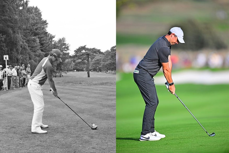 Rory McIlroy's address position has changed over the years