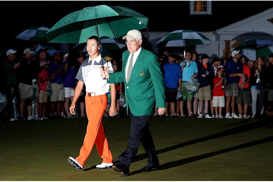 Guan Tianlang was punished for slow play at The Masters in 2014.