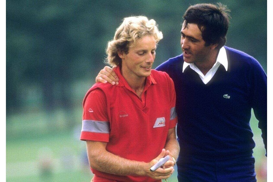 Bernhard Langer and Seve played together on Sunday of the 1985 Masters