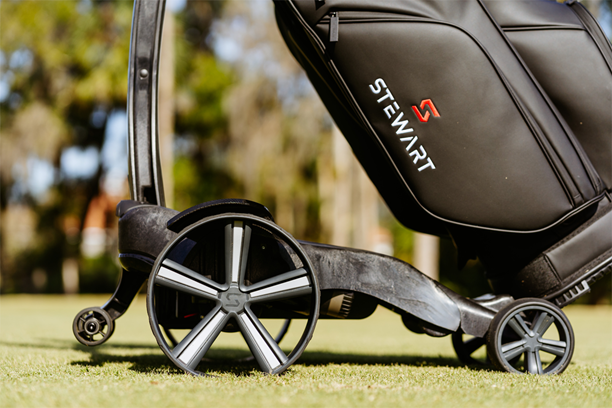 The Stewart APEX has an integrated stabilizer to keep it upright and high-traction wheels