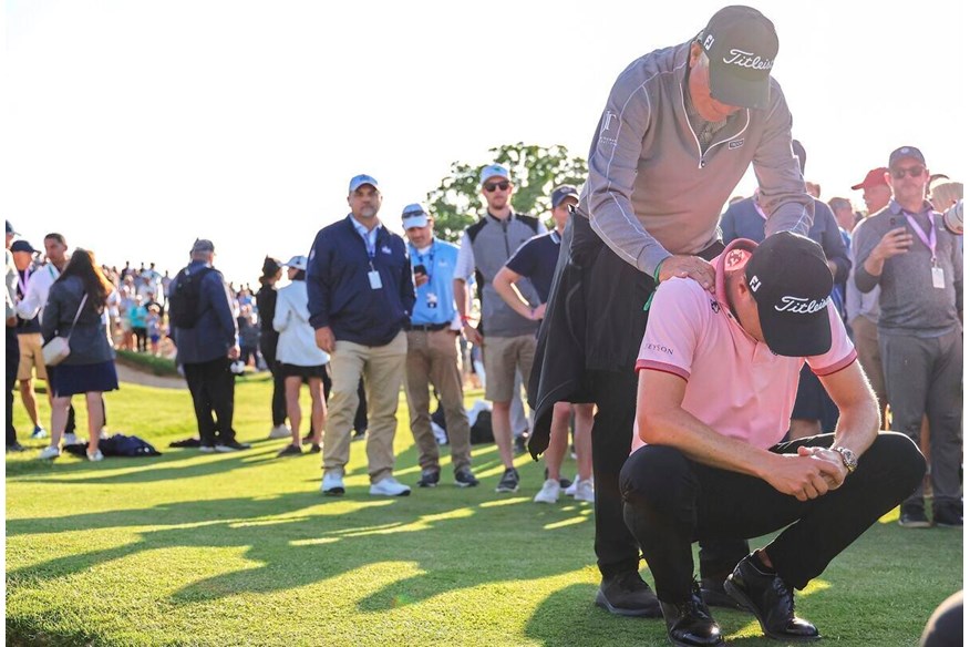 Justin and Mike Thomas at the 2022 PGA Championship.