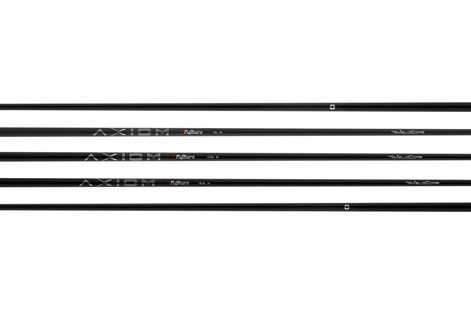 An image to show the different weights and flexes of the Fujikura Axiom iron shafts