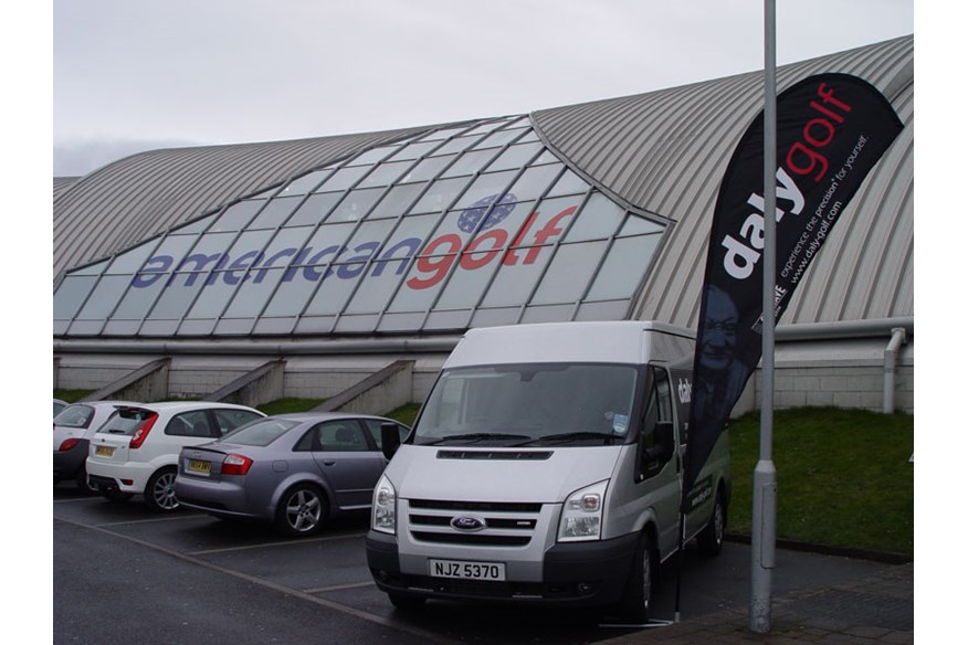 Daly Golf tour fitting van