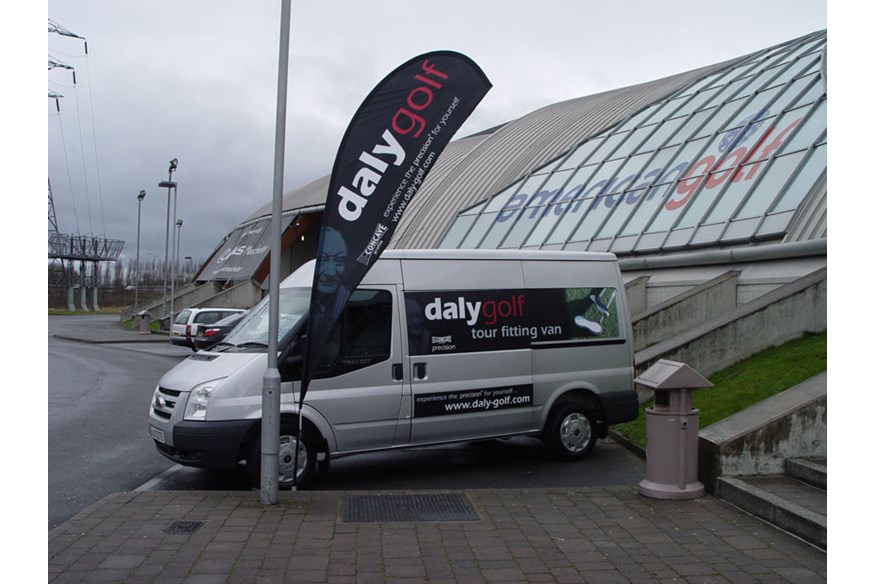 Daly Golf tour fitting van