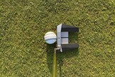 PXG Battle Ready II Bat Attack Putter is easy to line up behind the ball