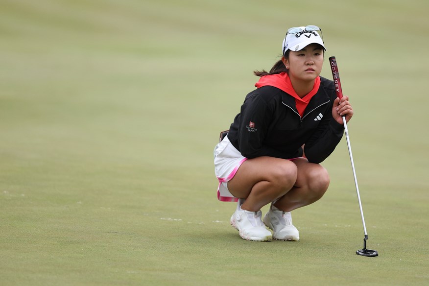 Rose Zhang uses an Odyssey Tri-Hot 5K Double Wide putter