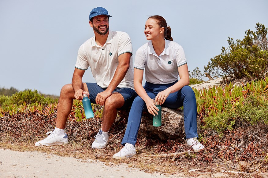 When OCEANTEE launched its award-winning sustainable golf apparel range they used a fabric called TENCEL which is made from wood pulp and cotton scraps