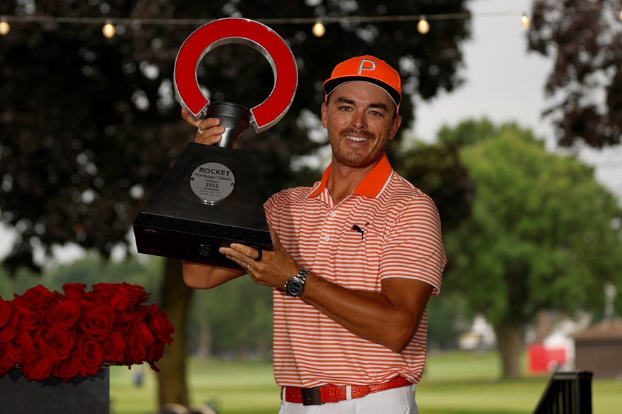 Rickie Fowler lifts 2023 Rocket Mortgage Classic