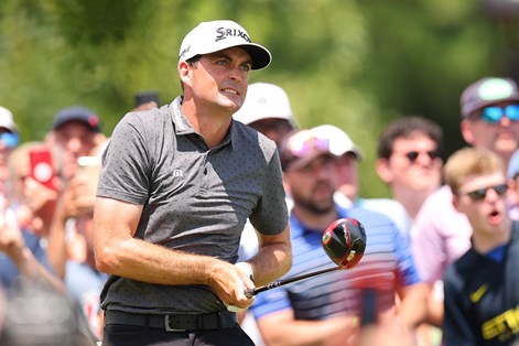 Keegan Bradley at Travelers 2023 with driver