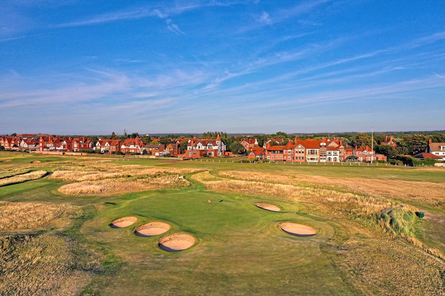 Royal Liverpool 18th green.