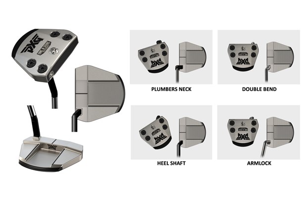 The PXG Battle Ready 2 One & Done putter in the play position and showing varying toe hangs