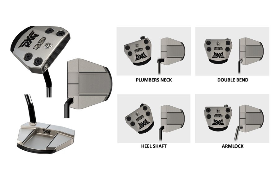 The PXG Battle Ready 2 One & Done putter in the play position and showing varying toe hangs
