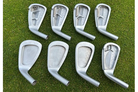 An image showing the inside construction of the whole set of TaylorMade P790 (2023) irons