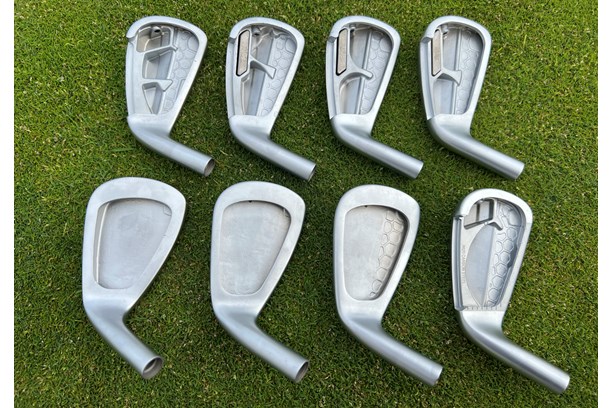 An image showing the inside construction of the whole set of TaylorMade P790 (2023) irons