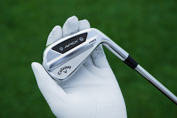 Callaway Apex Pro '24 iron in-hand.