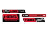 Shaft band graphics for the KBS GPS, CT-Tour, One-step and Tour putter shafts