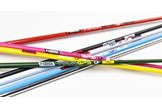 The different colour options of the KBS GPS Putter shaft