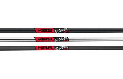 The three different finishes of the KBS CT-Tour putter shaft